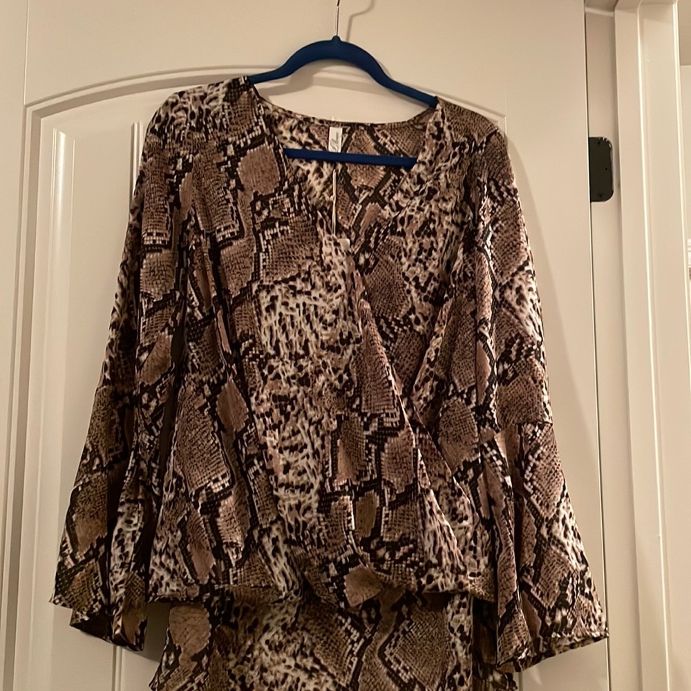 Snakeskin Blouse